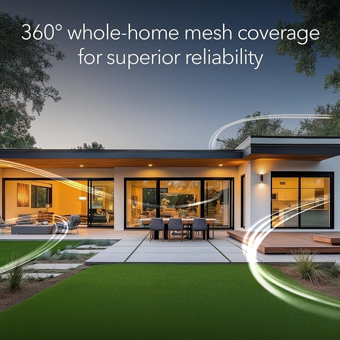 NETGEAR Orbi 370 Series Dual-Band WiFi 7 Mesh Network System for Home (RBE372) – Wireless Router + 1 Extender, Security Features, 5 Gbps, Covers 4,000 sq.ft., 70 Devices, 2.5GB Internet Port, BE5000