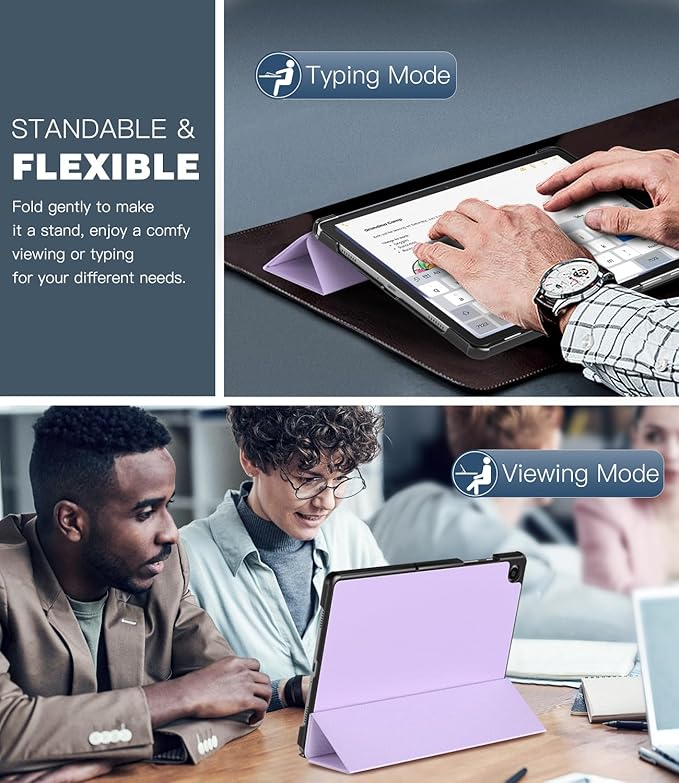 TiMOVO Case for Samsung Galaxy Tab A9+/A9 Plus 11 Inch 2023, Slim Lightweight Stand Hard Back Shell Protective Cover for Galaxy Tab A9+ Tablet SM-X210/X216/X218, Auto Wake/Sleep, Lilac