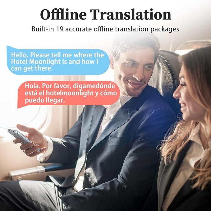 Language Translator Device, Real Time Voice Translation Device for 138 Languages, Traductor de Voz Instantaneo 2025, 3.97"Touchscreen Traductor de Idiomas, for Business Travel Learning Ingles Español