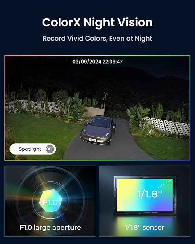 REOLINK Altas PT Ultra Black - 4K Solar Security Cameras Wireless Outdoor, 500 Days Battery Life, ColorX Night Vision, 360° Pan Tilt Auto Tracking, Dual-Band Wi-Fi 6 Cameras for Home Security