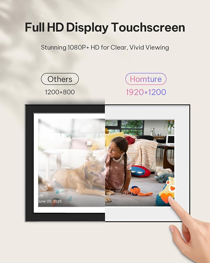 Magic Frame[AI Photo Motion] – 10.1" Full HD WiFi Digital Picture Frame, Old Photo Alive, Unlimited Cloud Storage, Digital Photo Display with Easy Setup, Christmas Gift for Mom