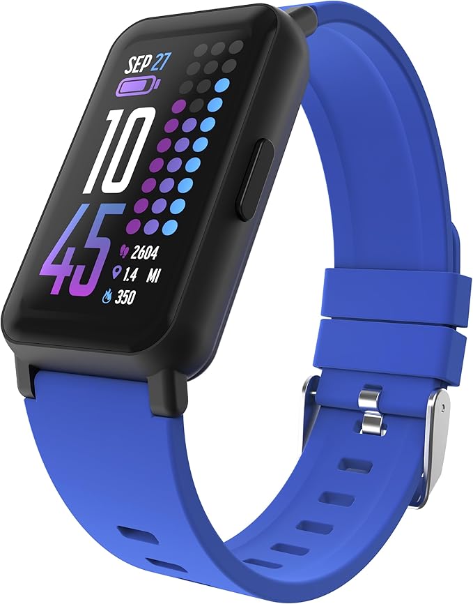 iTouch Active 4 Smartwatch Fitness Tracker – 1.47” Display, IP68 Water Resistant, 96 Sport Modes, Heart Rate & Activity Tracking, GPS, Pedometer, 100+ Watch Faces – for Android & iOS