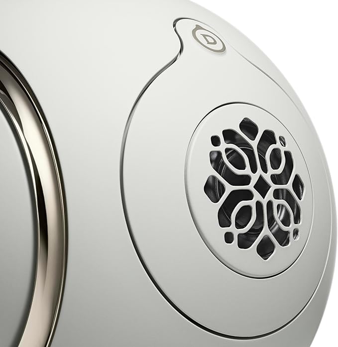 Devialet - Phantom Ultimate 98 dB - Light Pearl - Zero Distortion - High-Resolution Audio Processing - Multiroom Sync. - Home Audio Speaker