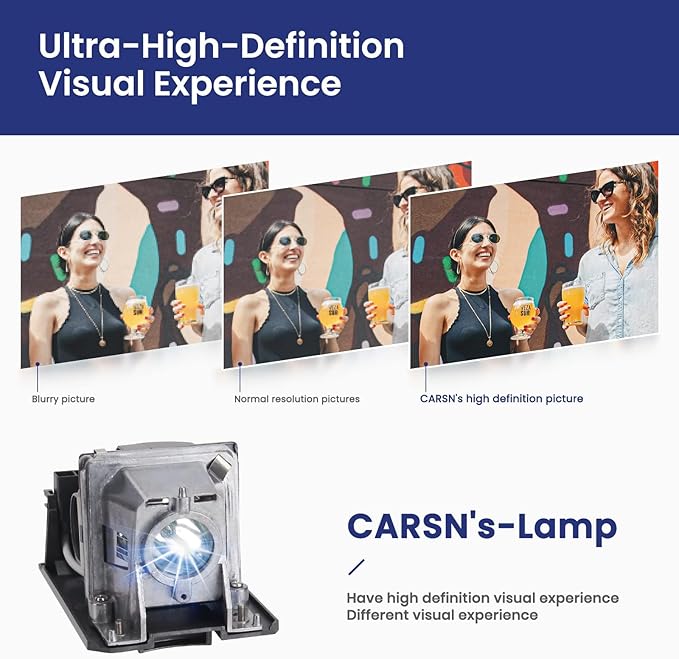 CARSN NP13LP/NP18LP 60002853 with NEC NP110 NP115 NP210 NP215 NP216 NP115G3D V230X V260W V260X NP110+ NP110G NP115+ Projector Bilb Lamp with Housing