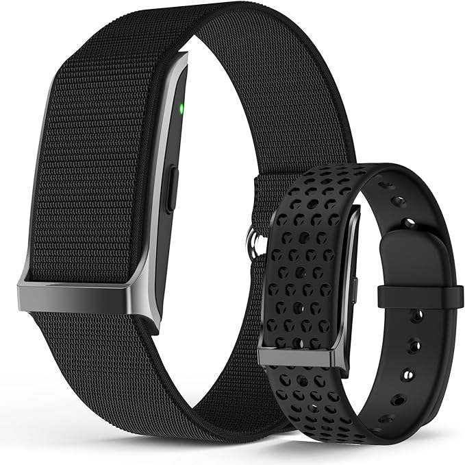 Smart Bracelet, Wearable Activity & Fitness Tracker Band, 24H Sleep Tracker, All-Day Continuous Heart Rate Blood Pressure Stress HRV Monitor, 173 Sport Modes Smart Wristband with 2 Bands, Free APP