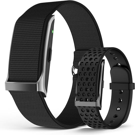Smart Bracelet, Wearable Activity & Fitness Tracker Band, 24H Sleep Tracker, All-Day Continuous Heart Rate Blood Pressure Stress HRV Monitor, 173 Sport Modes Smart Wristband with 2 Bands, Free APP