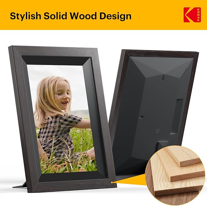 KODAK 10.1 Inch WiFi Digital Picture Frame with 32GB Storage, Electronic Smart Digital Photo Frame 1280x800 IPS Touch Screen, Auto-Rotate, Share Moments Instantly Gifts for Women Mothers Day Christmas