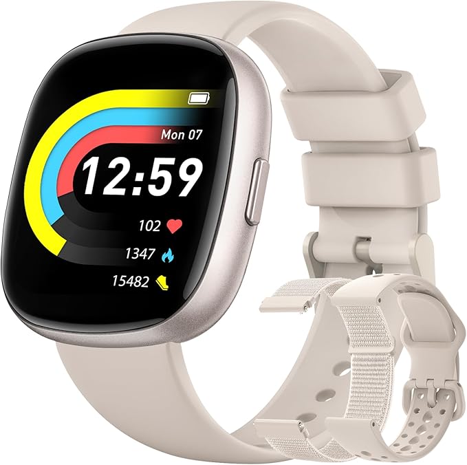 Fitness Trackers for Men Smart watch: Fitness Tracker with Blutooth Call 24/7 Heart Rate SpO2 Sleep Monitor IP68 Waterproof 120+ Sport Mode Activity Trackers Compatible iPhone Android Phones (3 Bands)