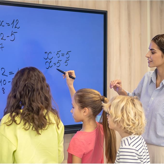65 inch Interactive Touchscreen Monitor, Smart Board with 4K Display, Win-10 Electronic Whiteboard Touch Screen PC for Office and Classroom, Core i7 RAM 8G & ROM 256G