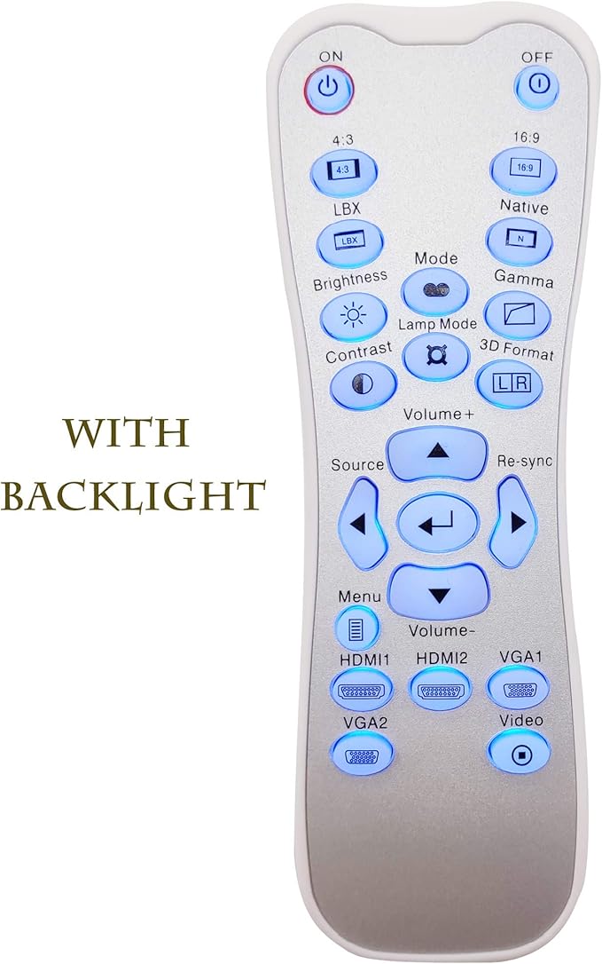 BR-3067B Projector Remote Control for Optoma DH1011, EH300, HD131X, HD131Xe, HD131Xw, HD25, HD2500, HD25e, HD25-LV, HD25-LV-WHD, HD30, HD30B