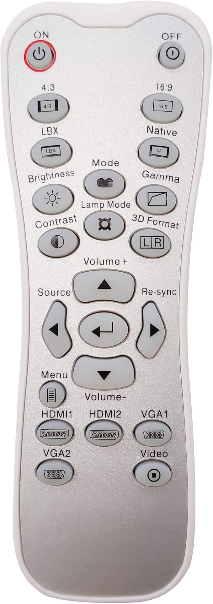 BR-3067B Projector Remote Control for Optoma DH1011, EH300, HD131X, HD131Xe, HD131Xw, HD25, HD2500, HD25e, HD25-LV, HD25-LV-WHD, HD30, HD30B