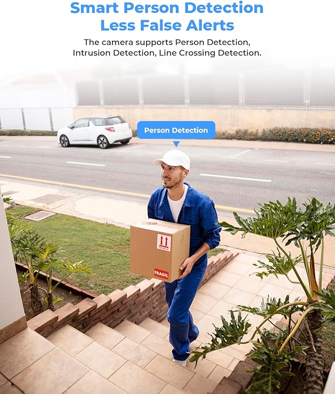 (Hikvision Compatible) H.VIEW 5MP Outdoor POE Camera Dome Turret IP Security Camera, 100ft IR Night Vision, 2.8mm Fixed lens, H.265+ IP PoE Outdoor Camera, RTSP,RTMP WDR,Support SD Card