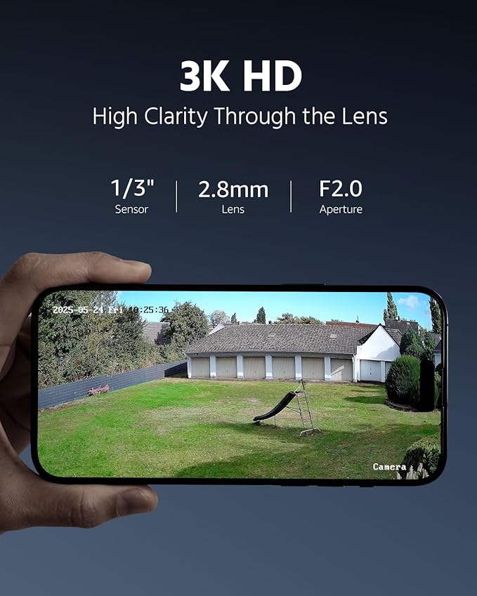 ANNKE H500 8CH 4pcs 3K 5MP Camera PoE Security System, H.265+ NVR with 2TB Hard Drive, Outdoor Bullet IP Cam, Color Night Vision, Built-in Mic&SD Card Slot, Smart Motion Detection, Works with Alexa