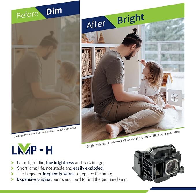 NP23LP Replacement Projector Lamp Bulb with Housing Compatible with for NEC P401W P451W P451X P501X NP-P501X P501XG P501XJL P501XJL-N3 PE501X PE501XJL PE501XJL-N3 P401W P401WG P401WJL