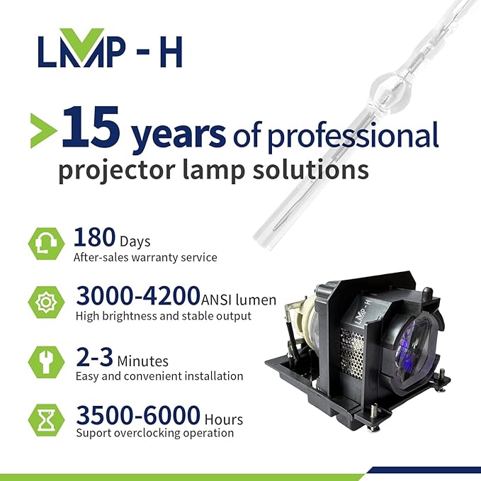 NP47LP Replacement Projector Lamp Bulb with Housing Compatible with for NEC ME342U ME372W ME382U ME383W ME402X ME403U MC302X MC332W MC342X MC372X MC382W MC422X MC423W NP-ME403U NP-MC423W