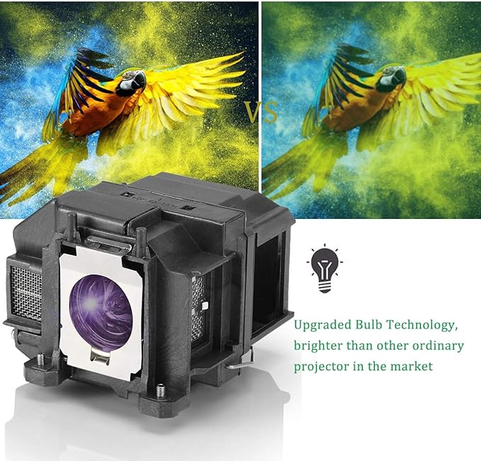 Elplp67 Relplacemnet Projector Lamp Bulb for Epson EX3210 EX3212 EX5210 EX6210 EX7210 PowerLite Home Cinema 500 750d 707 710HD 750HD VS220 S12 W12 TW550 H428A VS210 V13h010l67