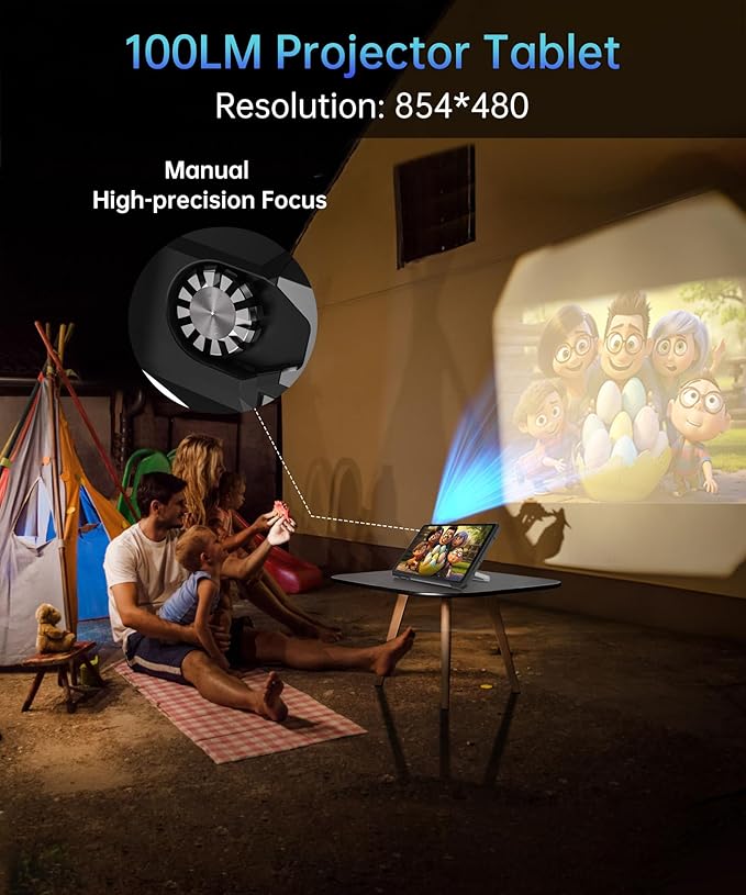 8849 Tank Pad E Tablet Android 14, Dual 4G 10.95'' Rugged Projector Tablet 24GB RAM, 21000mAh Octa-core Waterproof Outdoor Unlocked Tablets 512GB ROM, 50MP+32MP Camera, Camping Light/WiFi/BT 5.3/GPS