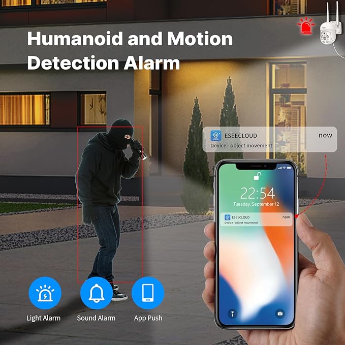 【 5mp, Two-Way Audio, 360 ° Tracking】 Monitoring Camera Wireless Hiseeu Integrated NVR 1920P 5-megapixel 4-Piece Set with Built-in 1TBHDD can be Added to 10 Channels for Remote Monitoring