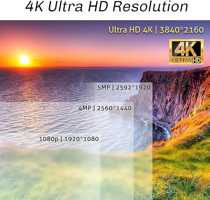 GW 4K Outdoor Indoor Face Recognition/Human/Vehicle Detection Security Camera System, 64 Channel 8MP NVR, 48 x 4K Smart AI IP Microphone Bullet Camera, Video & Audio Recording, 24TB Pre-Installed HDD