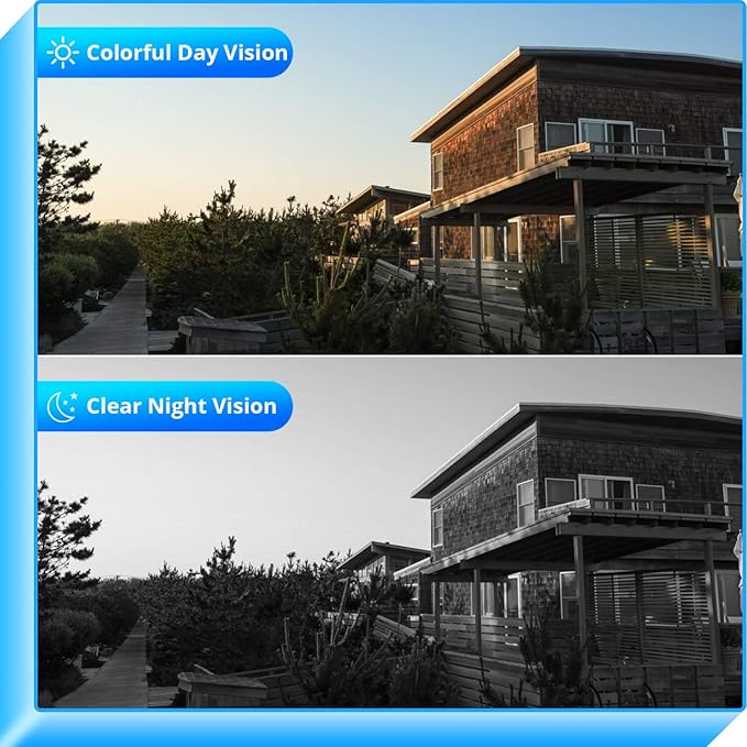 Hiseeu WiFi Security Camera System,【5MP Spotlight, 3TB Hard Drive】 Power Cord Cameras,Extenable 16CH, Outdoor IP66 Waterproof,Color Night Vision, Motion Alert,24/7 Time Record,Two Way Audio