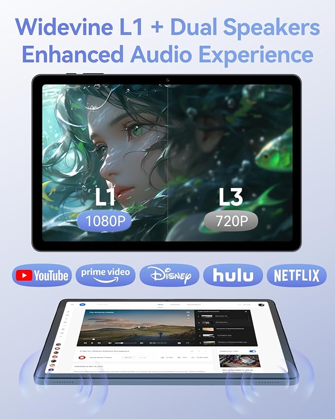 11 inch Android 15 Tablet, Helio G100 Octa-Core 20GB+128GB (1TB TF) Bpad 11 FHD 1920×1200 IPS 90Hz Widevine L1, 7000mAh PD 18W 5MP+8MP Camera, 4G LTE+2.4G/5G WiFi+BT5.0+GPS with Protective Case