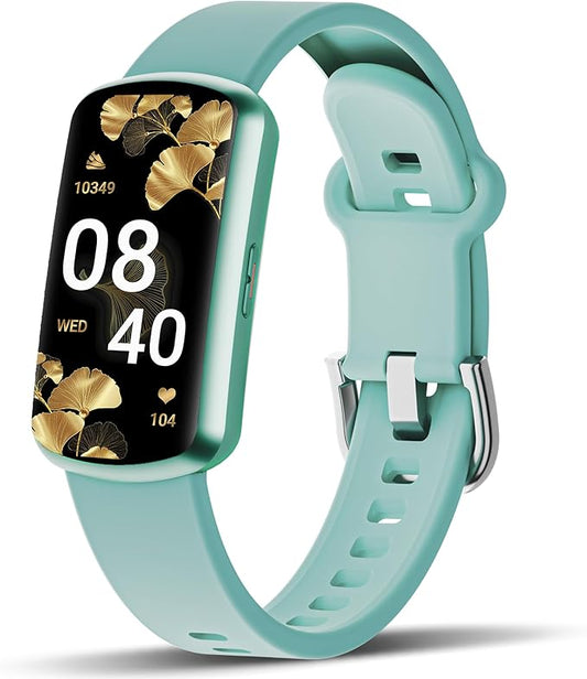 Health Fitness Tracker with 24/7 Heart Rate, Smart Watch with Blood Pressure and Blood Oxygen Monitor, Bulit-in 120+ Sport Mode, Sleep Tracking Waterproof Activity Tracker for Women Men (Green)