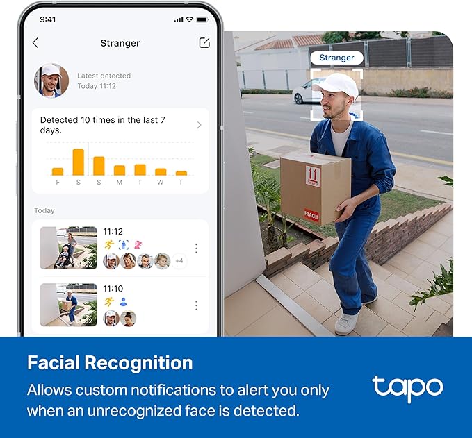 Tapo 4K 8MP Wired Pan/Tilt Outdoor Security Camera, Free Person/Vehicle Detect & 360° View, Color Night, Local AI, SD/Cloud Storage, Works w/Alexa & Google Home, 2.4 GHz WiFi C560WS