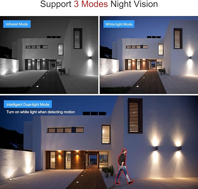 SV3C 4K PTZ WiFi Camera Outdoor 15X Optical Zoom, Wireless IP Security Camera 8MP, Auto Tracking, Floodlight Color Night Vision, 2-Way Audio, Metal Shell, RTSP, FTP, SD Card Record, Onvif Conformant