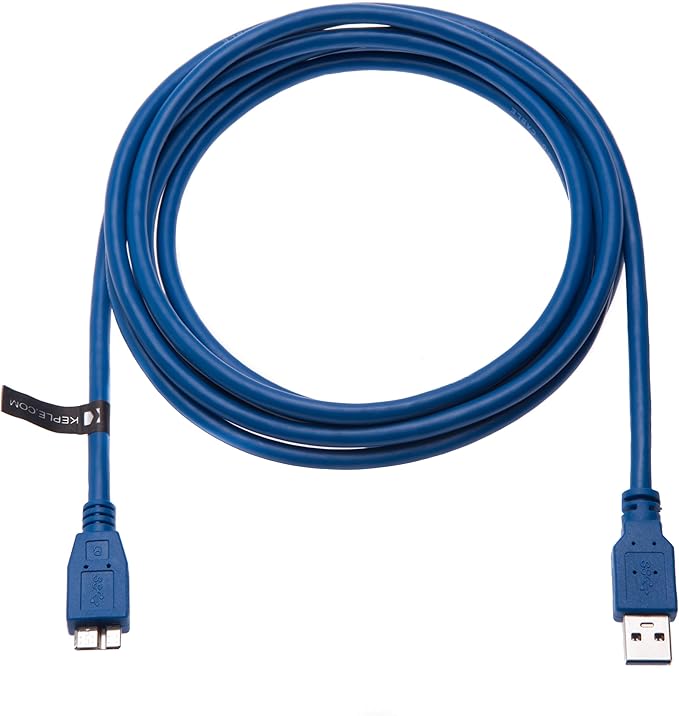 Keple USB Micro-B Cable for Seagate Game Drive for Xbox Backup Plus Slim, BackupPlus, Expansion, STEB2000200, STBV2000200, Wireless Plus, Maxtor M3, Verbatim Store 'n' Go, Hitachi HGST Touro S (3ft)