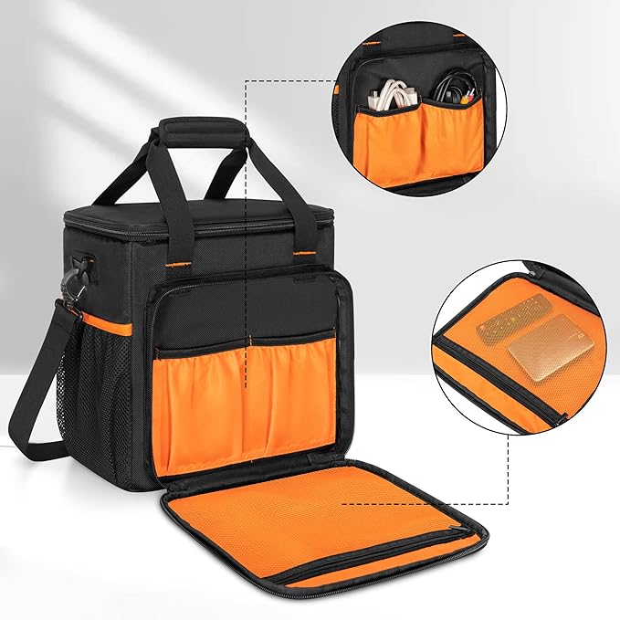 Travel Carrying Case Compatible with Nebula Mars 3/Cosmos Laser 4K/SE, Projector Storage Case Bag with Accessories Pockets(Patent Design)