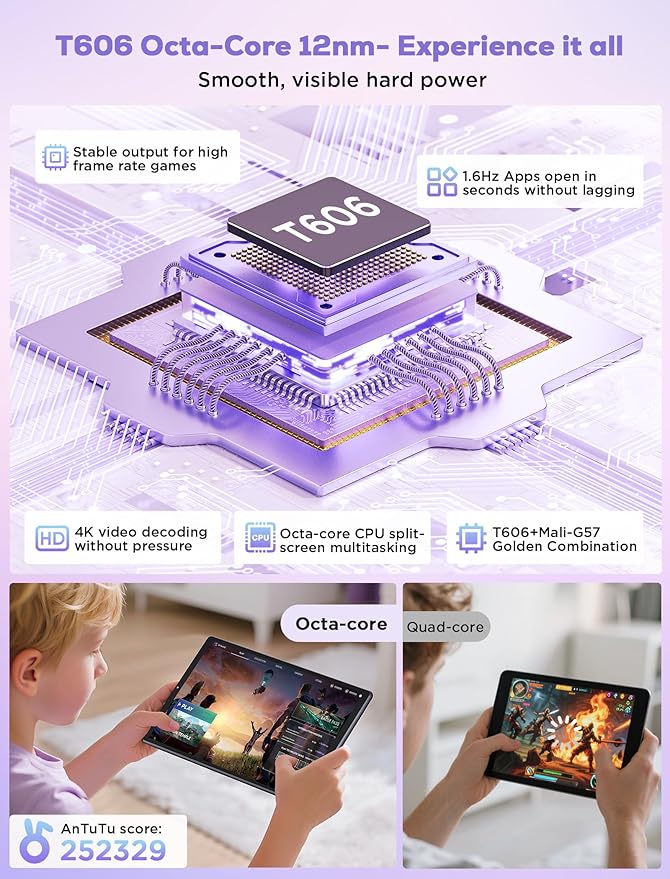 2025 Tablet 10.4 inch Android 15 Tablets with Keyboard Stylus Mouse: 2K IPS Tablette (2000x1200), 36GB+256GB(1TB TF), 5G/2.4G Dual WiFi, 8-Core 1.6GHz, 8000mAh,8+13MP, Widevine L1- Gray