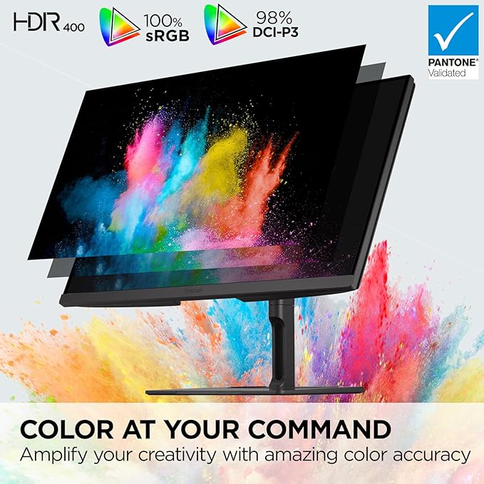 ViewSonic VP2776T-4K 27 Inch 4K UHD IPS Docking Monitor with Advanced Ergonomics, Thunderbolt 4, 100% sRGB Rec 709, Pantone Validated, USB C, HDMI 2.1, and DP Daisy Chain for Home and Office