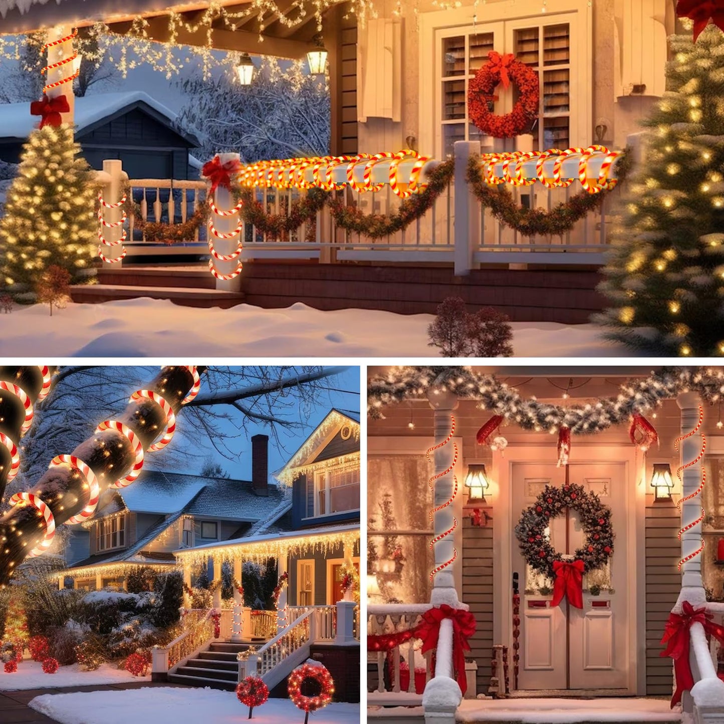Vigdur LED Rope Lights - 18FT Waterproof Decorative Christmas Lights - 216 LEDs - Red - Model 46286