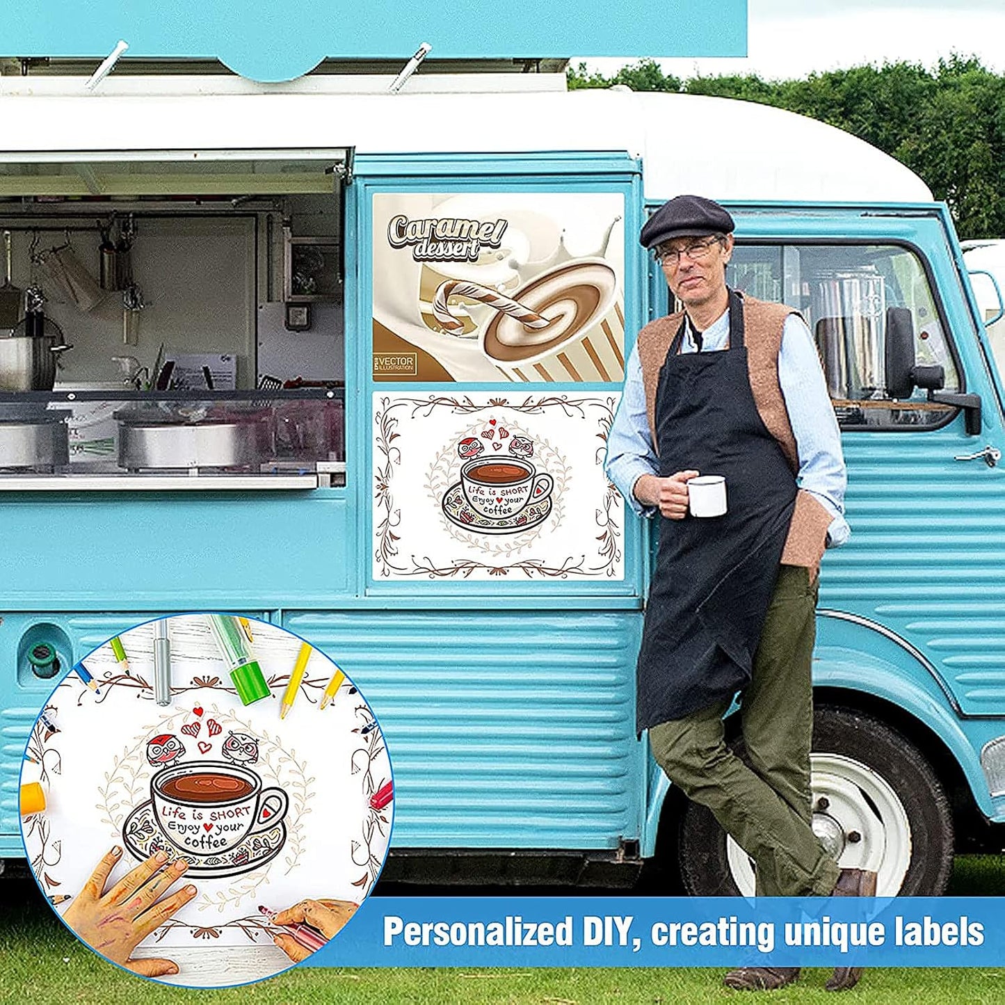 Car Magnetic Sheet, Large Blank White Magnet Sign Roll for Vehicle Doors, 11.5" x 17.5", 30 Mil Thick - Ideal for Custom Personalization Décor, Temporary Ads, Instructional & Warning Signs (2)