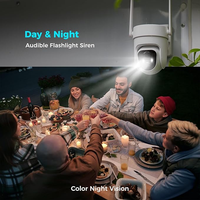 Vicohome CQ4 2K AI Solar Security Camera Wireless Outdoor,Battery Powered Cam, Color Night Vision,Two Way Audio, Motion Detection, Easy to Setup,Audible Flashlight Siren 180 Days Exchange Policy