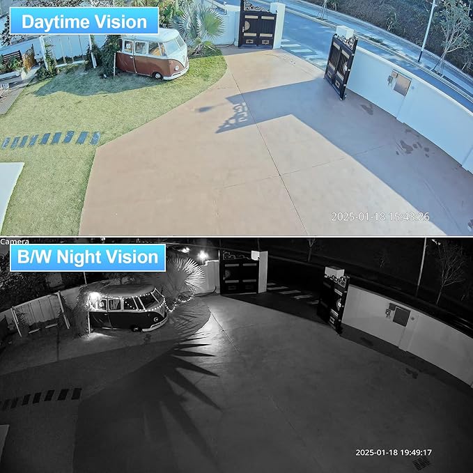 4MP Dome PoE Camera, Outdoor Indoor Security IP Camera, Human/Vehicle Detection, Waterproof IP67, 2.8mm Lens with Wide Angle 110°, Night Vision 100ft, Built-in Mic, IND4FR97A-B (Black)