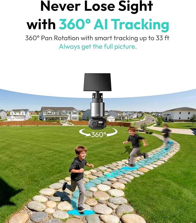 BOTSLAB Security Cameras Outdoor Wireless, Add-On Camera Must Be Connected to Base Station and Cannot Be Used Independently, 4K Security Camera,No Monthly Fee,Supports Up to 8 Cameras per Base Station