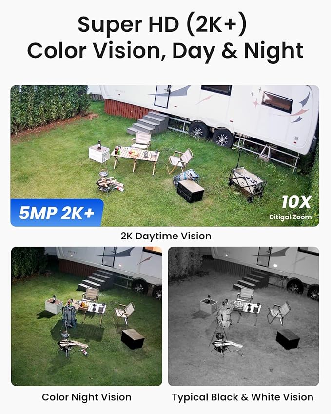 REOLINK 5MP 4G LTE Cellular Security Camera Outdoor, 360° Pan-Tilt, Sim+32GB SD Card Included, Wireless Solar Powered, Color Night Vision, Smart AI Detection, Go PT Plus+Solar Panel, Updated Version