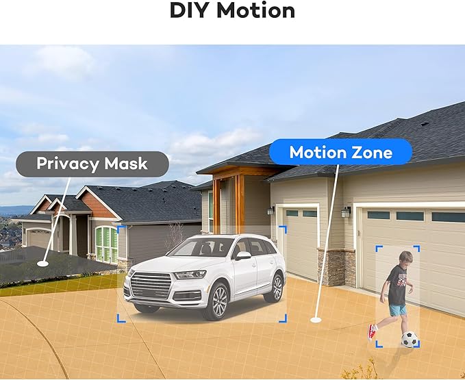 ONWOTE 4K NVR PoE Security Camera System 2 Way Audio, 8 Channel NVR 2TB, 4X 8MP Wired Outdoor IP Cameras, 125° FoV, AI Human Vehicle Detection Trigger Color Night Vision, CCTV Kit for Home Businesses