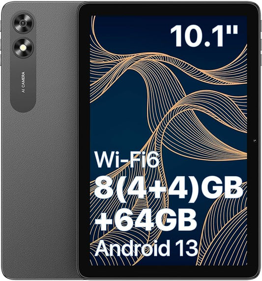 UMIDIGI G2 Tab Android 13 Tablet 8(4+4) GB RAM+64GB up to 1TB 10.1 inch Tablets with Quad-Core Processor 8MP+8MP Dual Camera WiFi 6 Bluetooth 5.0 6000mAh Split Screen Android Tablette Gray