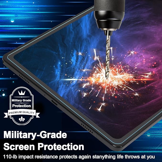 Caweet Screen Protector for Samsung Galaxy Tab A9+ / A9 Plus 11 Inch 2023 Released, 9H Hardness HD Tempered Glass Film Guard, 1 Pack