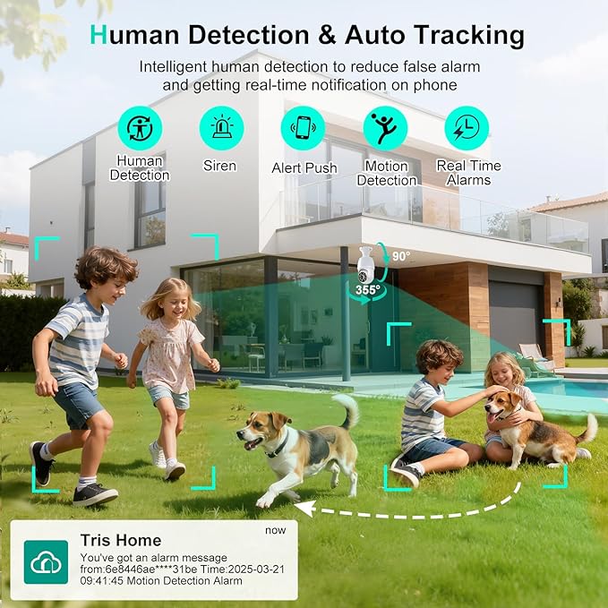 52HZ 2K Light Bulb Security Camera, 5G&2.4GHZ WiFi Lightbulb Security Cameras Wireless Outdoor Indoor, Two-Way Talk, Human Detection, Color Night Vision, Light Socket Security Camera Work with Alexa