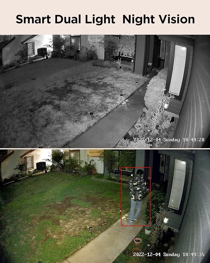 PoE Security Camera System, 4X 4MP Wired Dome IP Cameras Outdoor with Audio, AI Human Vehicle Detection, 5MP 8CH NVR with 2TB HDD, Smart Color Night Vision, 24/7 Recording, PD93BA0408-4MD-1