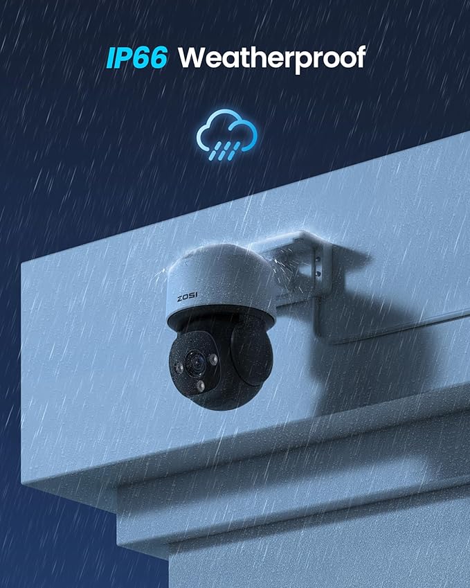 ZOSI C290 4K 8CH POE Security Camera System (Up to16CH), 6 x 8MP Wired PoE IP Dome Cameras Outdoor Indoor, 360 View, AI Human/Vehicle/Face Detection, Two-Way Talk, Siren Alarm, Auto Tracking, 2TB HDD