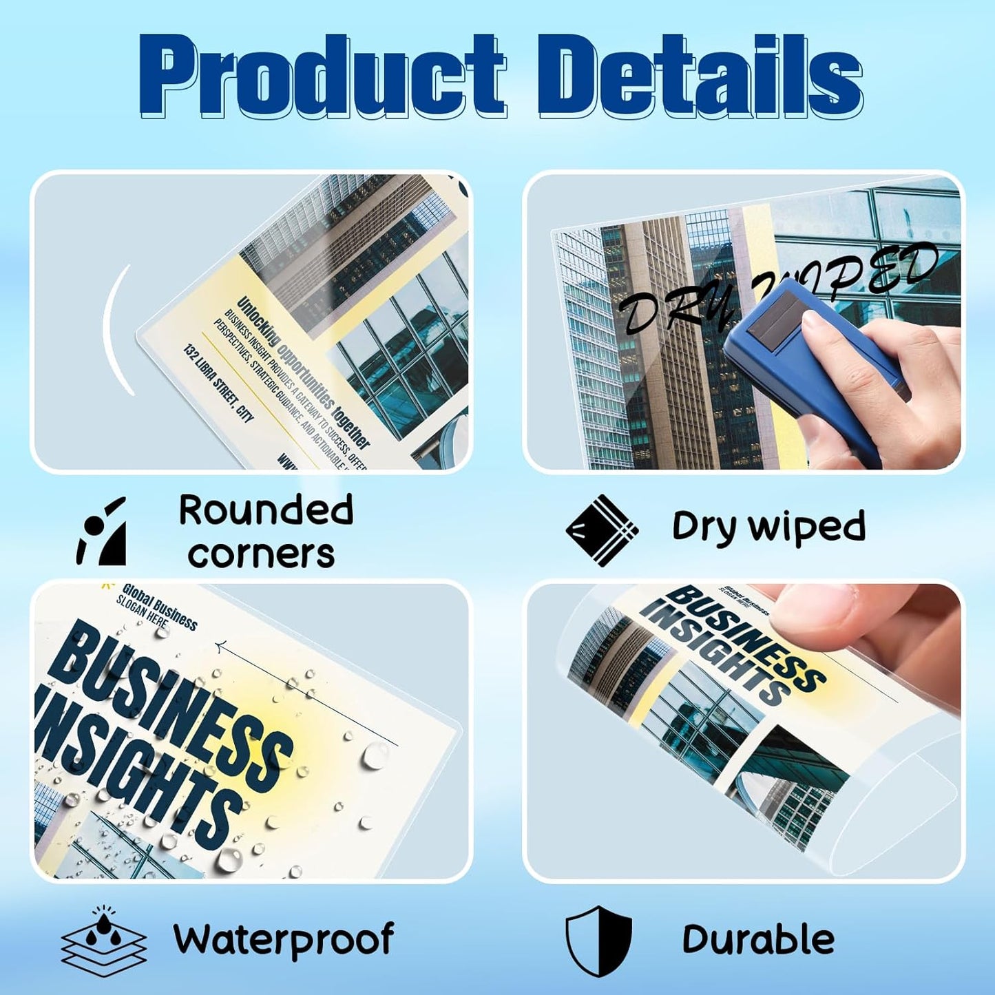 500 Pack 5mil 2.25“x3.75" Thermal Laminating Pouches Badge Laminate Pouches Clear Laminated Luggage Tags Printable Laminator Pouches for Business Permits Cards (100, 3"x5"-5mil)