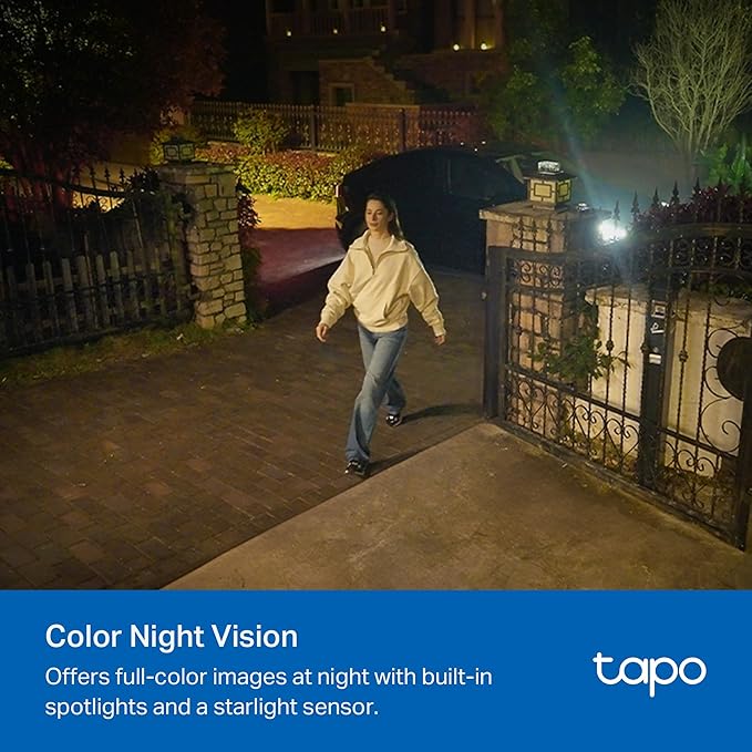 Tapo MagCam 2K Solar, Outdoor Battery Camera+Magnetic Base+Solar Panel, Wireless Camera, 2K QHD, 150° Super-Wide FOV, Free Person/Vehicle/Pet Detection, SD/Cloud Storage, Starlight Color Night Vision