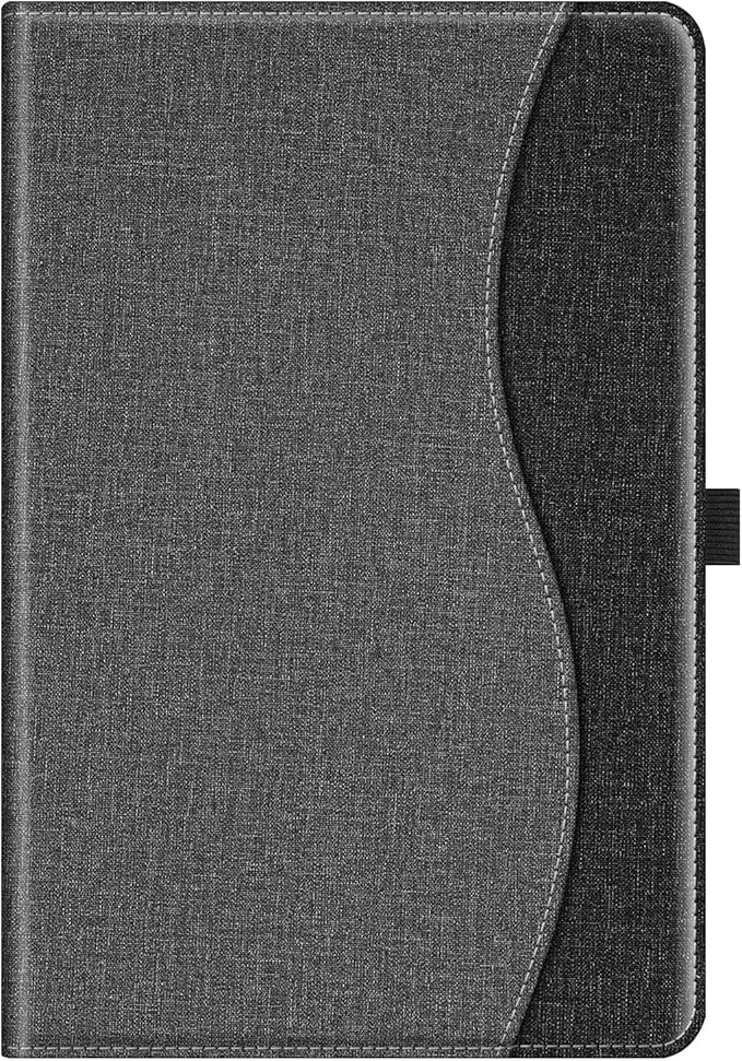 Fintie Case for Samsung Galaxy Tab A9 Plus/A9+ 5G 11 Inch 2023 Model (SM-X210/X216/X218), Multi-Angle Viewing Smart Stand Back Cover with Pocket Auto Wake/Sleep, Gray/Black