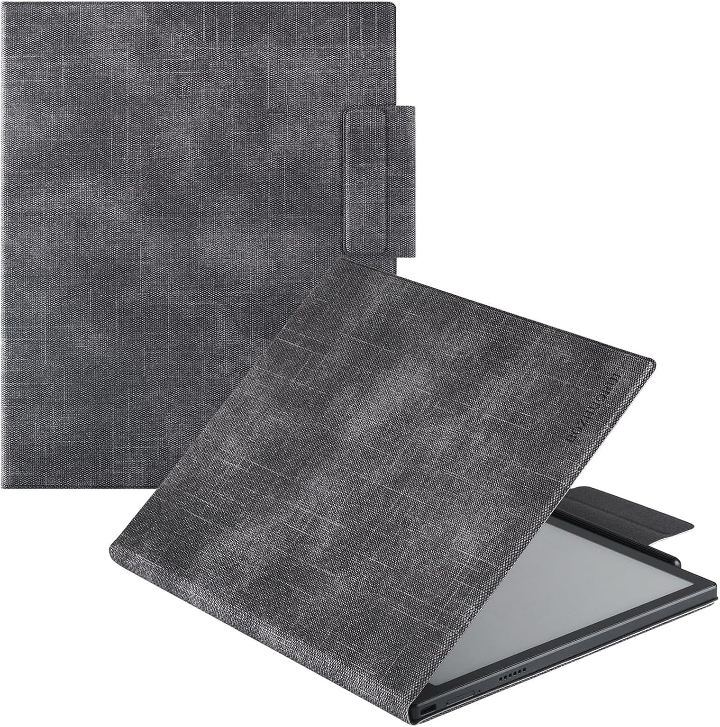 BOZHUORUI Case for 10.3" Boox Tab Ultra C Pro ePaper Tablet | with Sleep/Wake | Magnetic Adsorption | Pen Clasp Design | Thin & Light | PU Leather Smart Cover (Denim Gray)