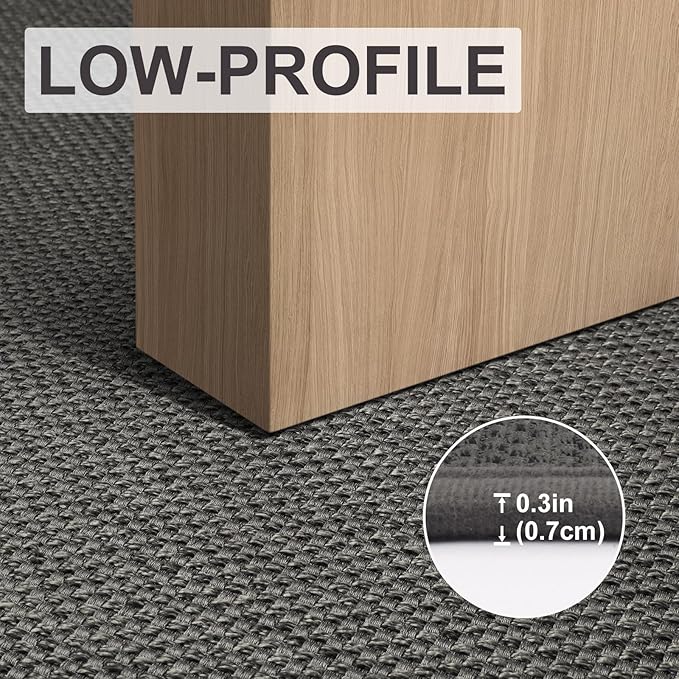 LEKEEPGO Door Mat 36"x59", Non Slip Door Mat Indoor Entrance, Rubber Backing Front Indoor Door mat Washable Absorbent Low-Profile Entryway Entry Resist Dirt Inside Door Mats, Grey