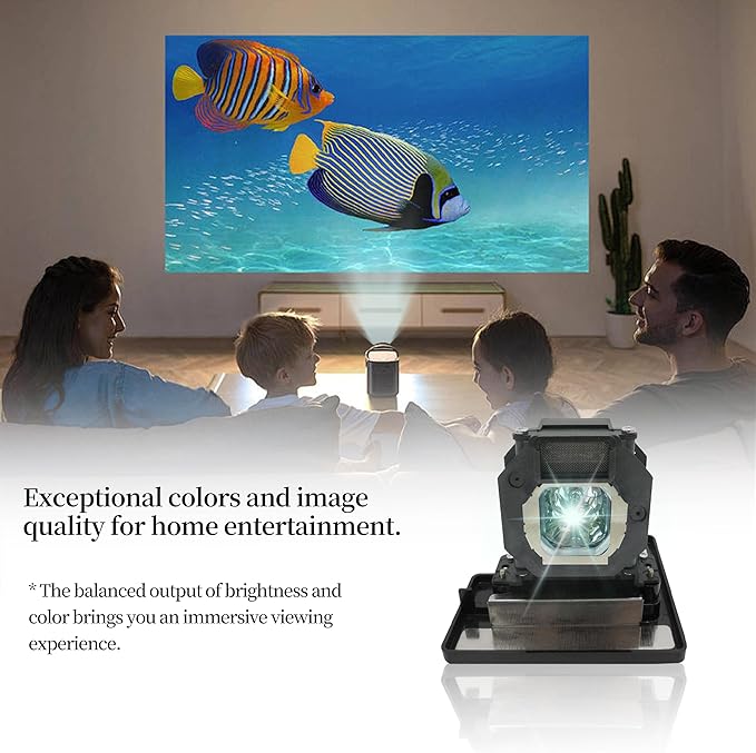 ET-LAE4000 A+ Quality Replacement Projector Lamp Bulb Compatible with Panasonic PT-AE400 PT-AE4000 PT-AE4000U PT-AE4000E Projectors, with Housing